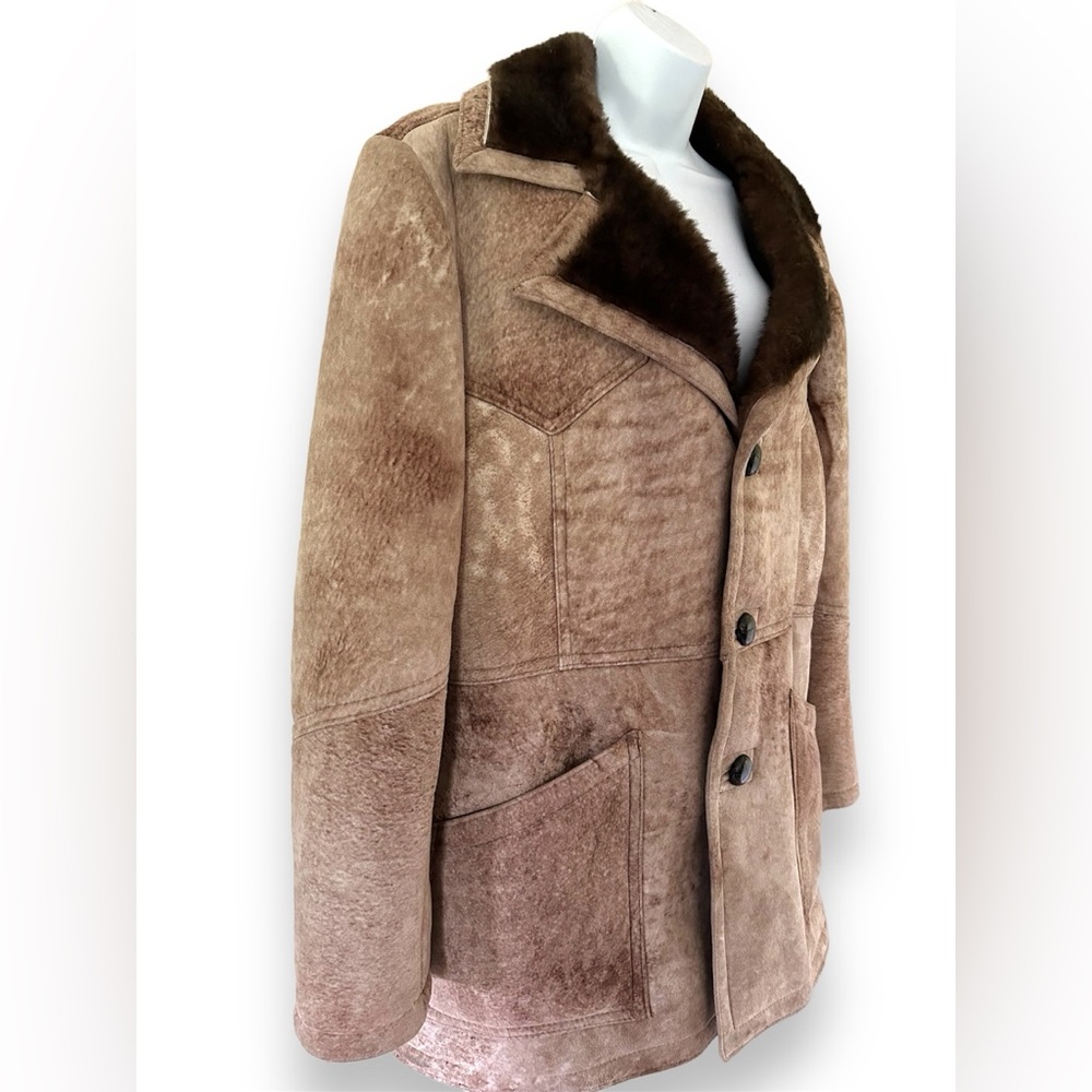 Vintage The Sheepskin Traders Sheepskin Coat Size… - image 3